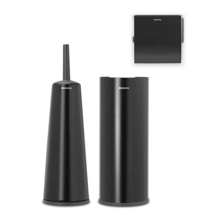 Brabantia Set of toilet accessories 3 pcs. ReNew matte black 280603