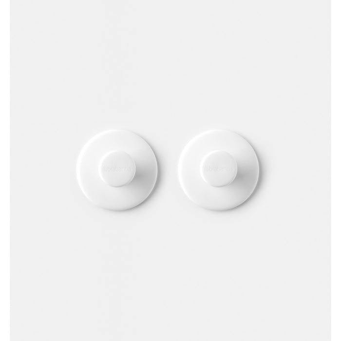 Brabantia Towel hooks 2 pcs. ReNew white 280344
