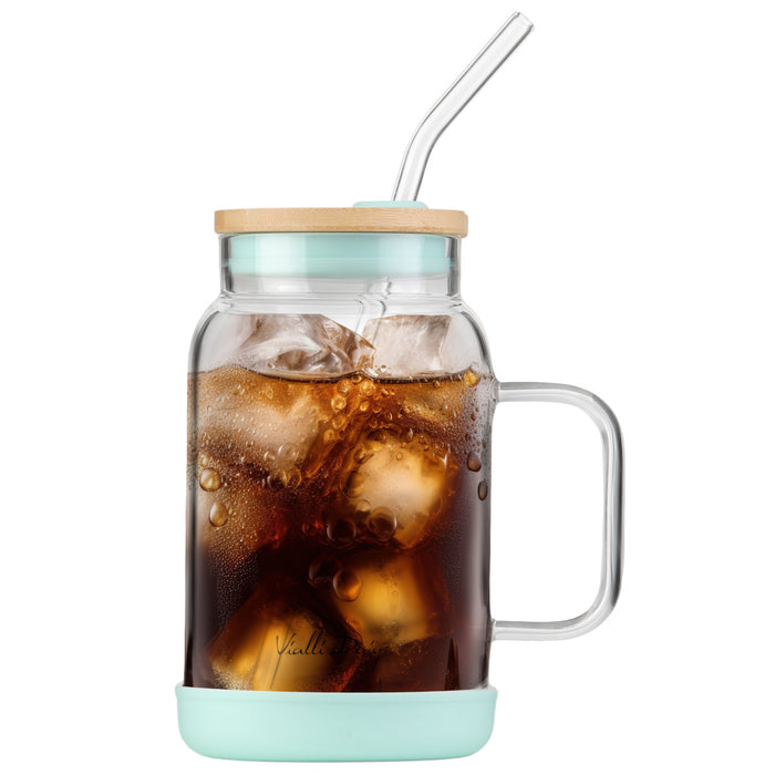Vialli Design jar with straw 600ml mint FUORI 29859