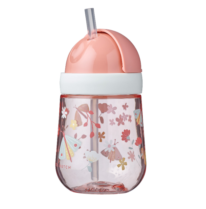 Mepal Children's cup with straw MIO Flowers &amp; Butterflies 300ml 108014065243