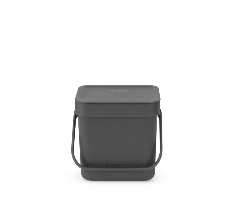 Brabantia Sort &amp; Go waste garbage can grey 3L 209888