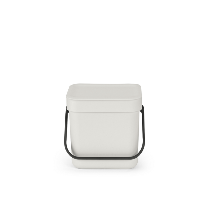 Brabantia Sort&amp;Go 3l Light Grey waste garbage can 213229
