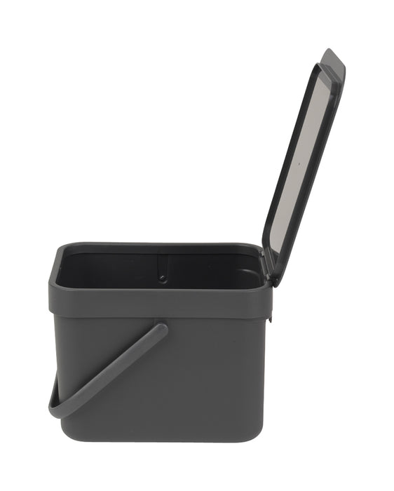 Brabantia Sort&amp;Go garbage can 6l grey 109720
