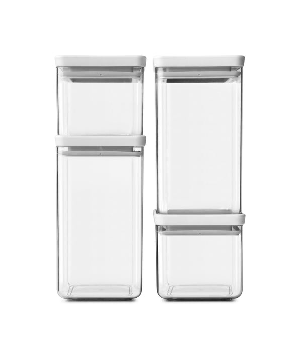 Brabantia Set of 4 Tasty+ grey containers 122569