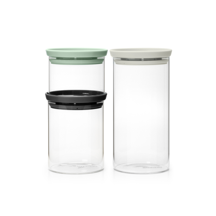 Brabantia Set of 3 containers 0.3l, 0.6l, 1.1l 100550