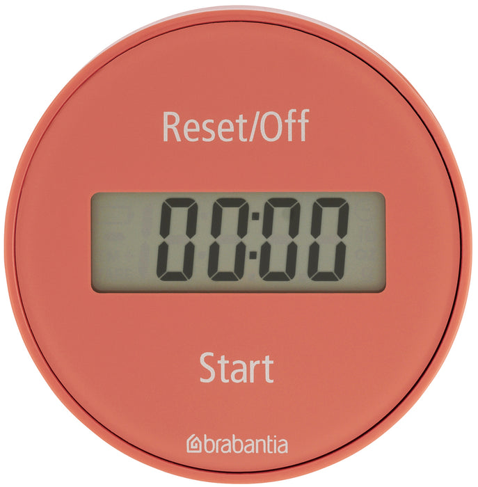 Brabantia Terracotta Pink Magnetic Timer 121982