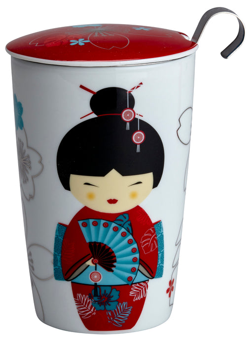 Eigenart TeaEve 350ml brew mug New Little Geisha Red 80004