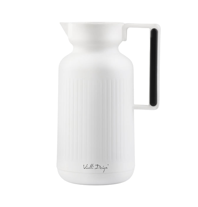 Vialli Design Thermos with glass inner 1l white LUNGO 29255