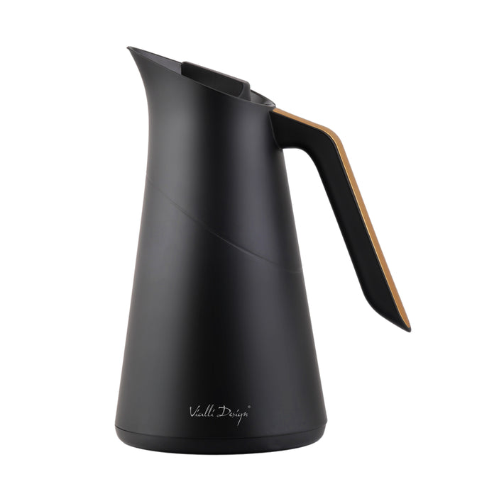 Vialli Design Thermos with glass inner 1l black SOHO 29224