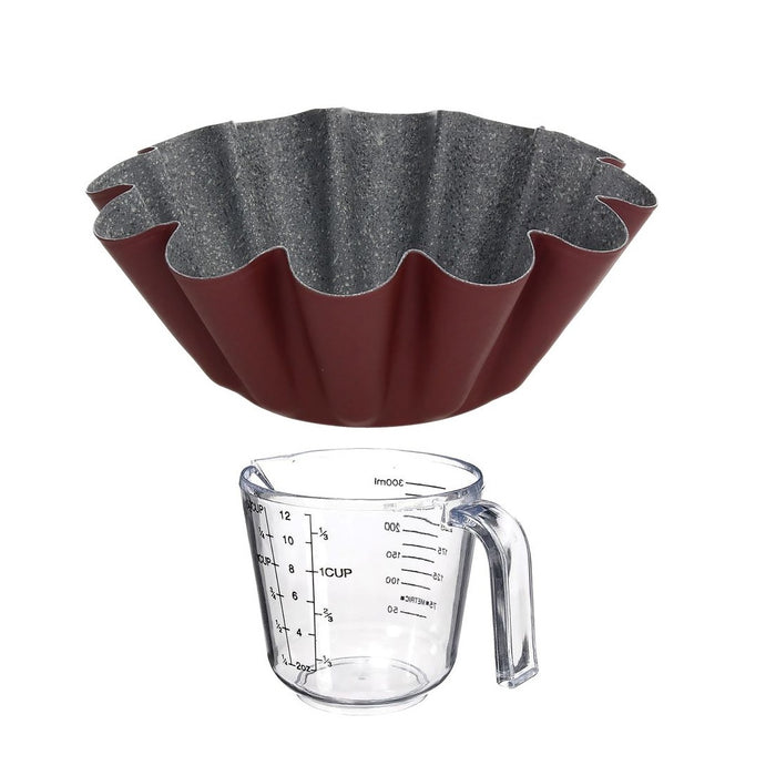 Tognana Blacha bordowa 22cm i dzbanek 500ml szklany 29681