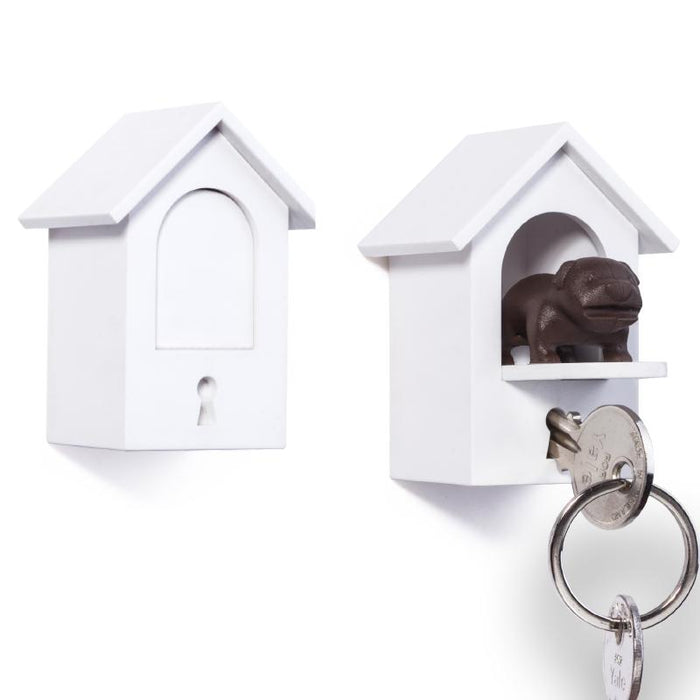 Qualy Watch dog brown key holder 10194-BN