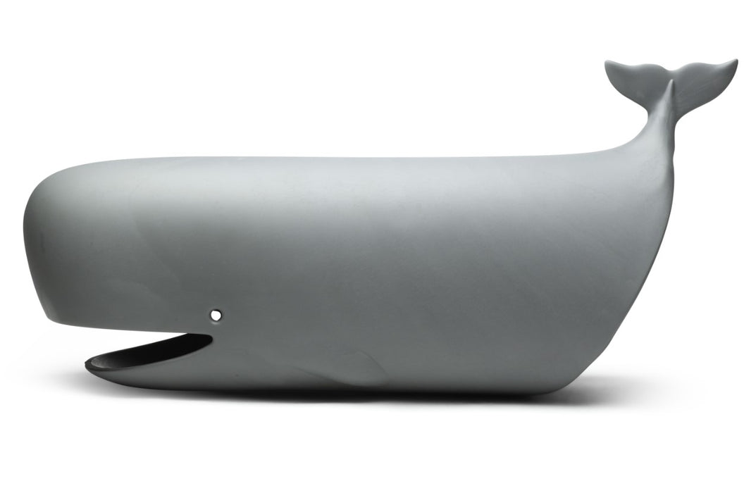 Qualy Moby gray whale bag tote 10363-GY