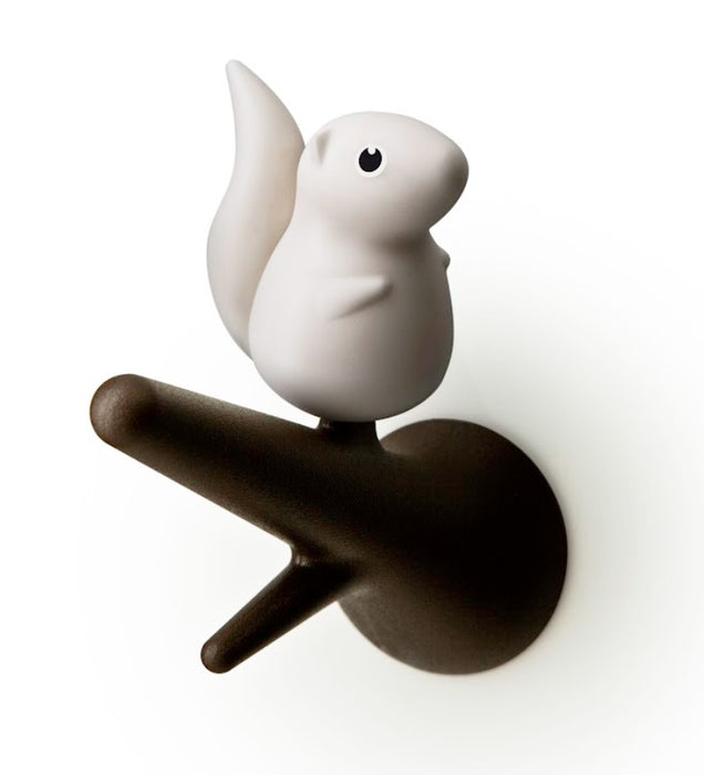 Qualy Squirrel hanger brown/white 10088-BN-WH