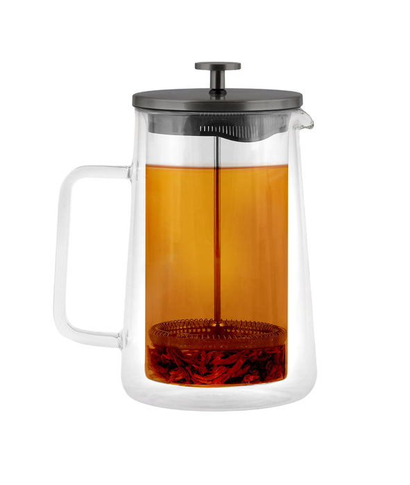 Vialli Design Tea pot with french press 1000ml graphite matt DIVA 29293